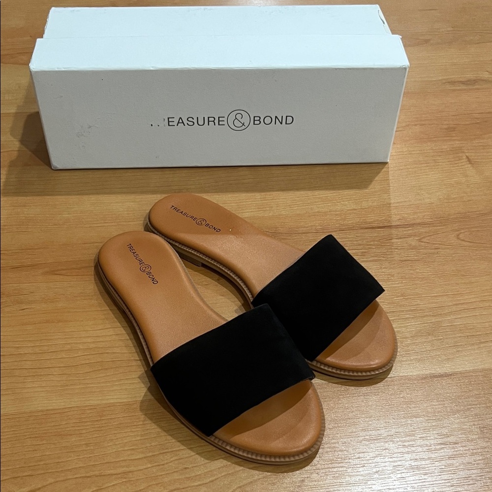 Treasure & Bond Suede Slide Sandals. Used. Very good condition.